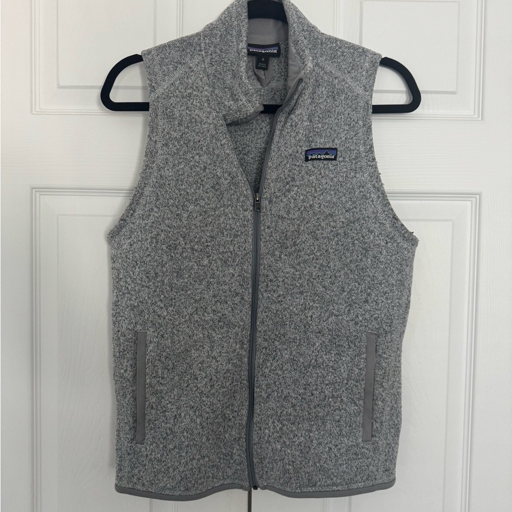 Patagonia Heather Gray Zip-Up Vest